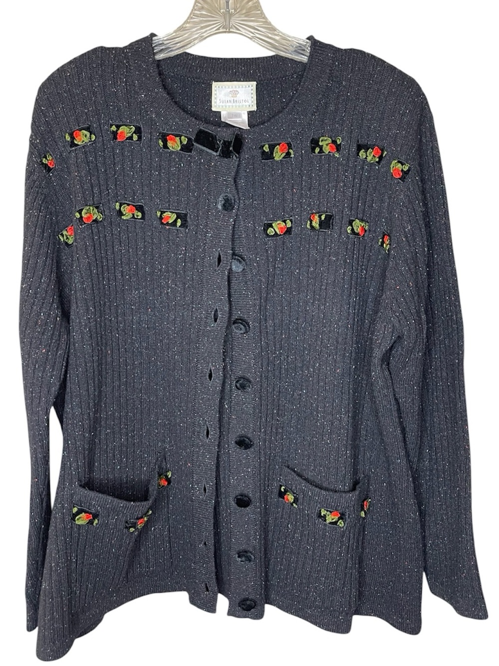 Vintage Susan Bristol Lambswool Grandma Core Sweater Sz 1X
